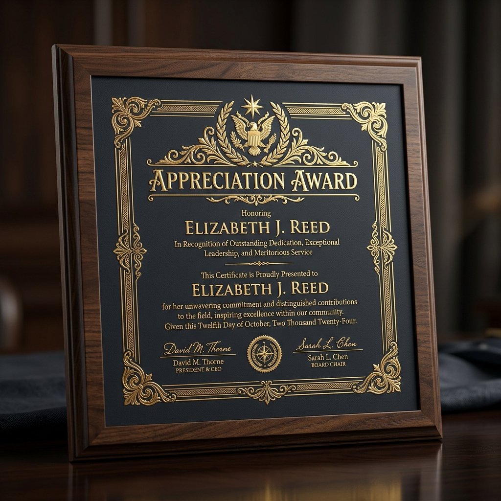 Award Wording Examples